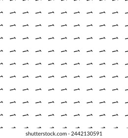 Square seamless background pattern from geometric shapes. The pattern is evenly filled with big black hammer symbols. Vector illustration on white background