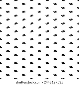 Square seamless background pattern from geometric shapes. The pattern is evenly filled with big black sanding symbols. Vector illustration on white background