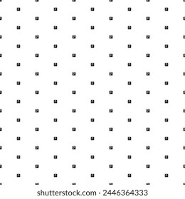 Square seamless background pattern from geometric shapes. The pattern is evenly filled with small black road parking signs. Vector illustration on white background