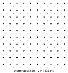 Square seamless background pattern from geometric shapes are different sizes and opacity. The pattern is evenly filled with black multiply symbols. Vector illustration on white background