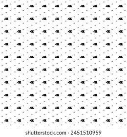 Square seamless background pattern from geometric shapes are different sizes and opacity. The pattern is evenly filled with black sanding machine symbols. Vector illustration on white background