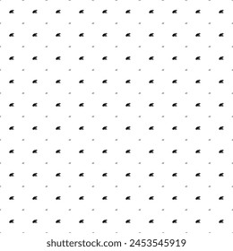 Square seamless background pattern from geometric shapes are different sizes and opacity. The pattern is evenly filled with small black funny frogs. Vector illustration on white background