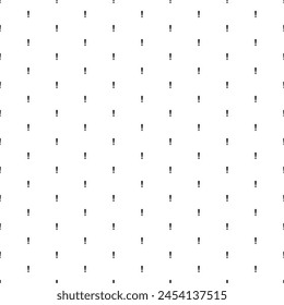 Square seamless background pattern from geometric shapes. The pattern is evenly filled with small black exclamation symbols. Vector illustration on white background