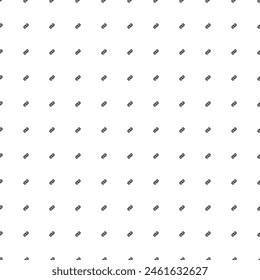 Square seamless background pattern from geometric shapes. The pattern is evenly filled with small black chain symbols. Vector illustration on white background