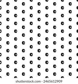 Square seamless background pattern from geometric shapes. The pattern is evenly filled with big black 3D printing filament symbols. Vector illustration on white background
