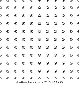 Square seamless background pattern from geometric shapes. The pattern is evenly filled with black advantage of oncoming traffic signs. Vector illustration on white background