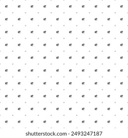 Square seamless background pattern from geometric shapes are different sizes and opacity. The pattern is evenly filled with small black tiger symbols. Vector illustration on white background