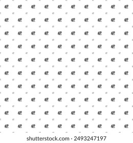 Square seamless background pattern from geometric shapes are different sizes and opacity. The pattern is evenly filled with black tiger symbols. Vector illustration on white background