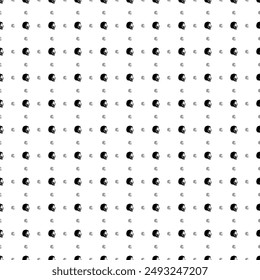 Square seamless background pattern from geometric shapes are different sizes and opacity. The pattern is evenly filled with black lion head icons. Vector illustration on white background