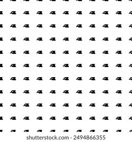 Square seamless background pattern from geometric shapes. The pattern is evenly filled with big black sanding machine symbols. Vector illustration on white background