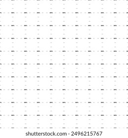 Square seamless background pattern from geometric shapes are different sizes and opacity. The pattern is evenly filled with small black 200 percent symbols. Vector illustration on white background