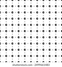 Square seamless background pattern from geometric shapes are different sizes and opacity. The pattern is evenly filled with black 3D printing filament symbols. Vector illustration on white background