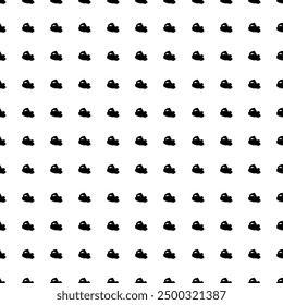 Square seamless background pattern from geometric shapes. The pattern is evenly filled with big black electric plane symbols. Vector illustration on white background