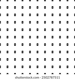 Square seamless background pattern from geometric shapes. The pattern is evenly filled with black ace of heart cards. Vector illustration on white background