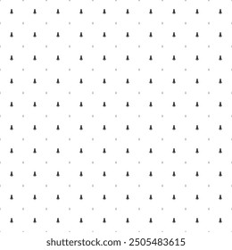 Square seamless background pattern from geometric shapes are different sizes and opacity. The pattern is evenly filled with small black rockets. Vector illustration on white background