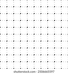 Square seamless background pattern from geometric shapes are different sizes and opacity. The pattern is evenly filled with small black table tennis symbols. Vector illustration on white background