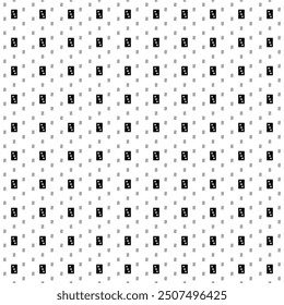 Square seamless background pattern from geometric shapes are different sizes and opacity. The pattern is evenly filled with black Three of Spades playing cards. Vector illustration on white background