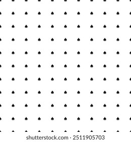 Square seamless background pattern from geometric shapes. The pattern is evenly filled with small black reception bell symbols. Vector illustration on white background