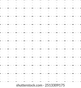 O padrão de plano de fundo quadrado sem emenda das formas geométricas tem tamanhos e opacidade diferentes. O padrão é igualmente preenchido com pequenos símbolos de carro futuro preto. Ilustração vetorial sobre fundo branco