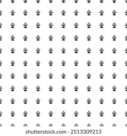 Square seamless background pattern from geometric shapes. The pattern is evenly filled with big black mystical tree in bottle symbols. Vector illustration on white background