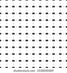 Square seamless background pattern from geometric shapes are different sizes and opacity. The pattern is evenly filled with big black sofa symbols. Vector illustration on white background