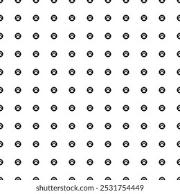 Square seamless background pattern from geometric shapes. The pattern is evenly filled with black pet symbols. Vector illustration on white background
