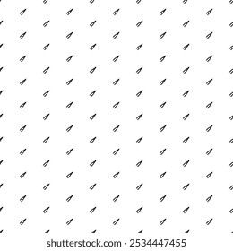 Square seamless background pattern from geometric shapes. The pattern is evenly filled with black pliers symbols. Vector illustration on white background