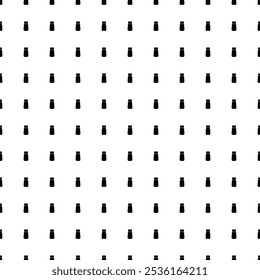 Square seamless background pattern from geometric shapes. The pattern is evenly filled with big black pepper shaker symbols. Vector illustration on white background