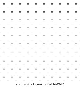 Square seamless background pattern from geometric shapes are different sizes and opacity. The pattern is evenly filled with small black crossed hammers symbols. Vector illustration on white background