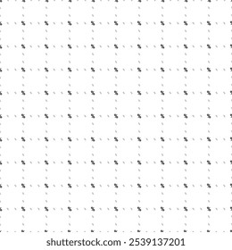 Square seamless background pattern from geometric shapes are different sizes and opacity. The pattern is evenly filled with small black percent symbols. Vector illustration on white background