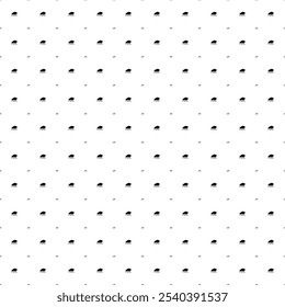 Square seamless background pattern from geometric shapes are different sizes and opacity. The pattern is evenly filled with small black wild buffalos. Vector illustration on white background