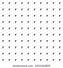 Square seamless background pattern from geometric shapes are different sizes and opacity. The pattern is evenly filled with black electric screwdriver symbols. Vector illustration on white background