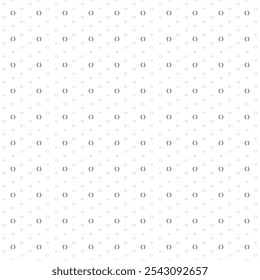 Square seamless background pattern from geometric shapes are different sizes and opacity. The pattern is evenly filled with small black angle brackets symbols. Vector illustration on white background