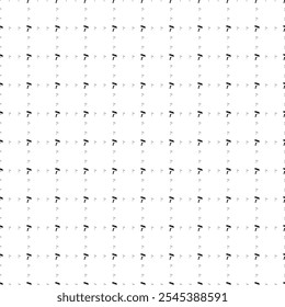 Square seamless background pattern from geometric shapes are different sizes and opacity. The pattern is evenly filled with small black paint roller symbols. Vector illustration on white background