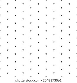 Square seamless background pattern from geometric shapes. The pattern is evenly filled with small black goat symbols. Vector illustration on white background