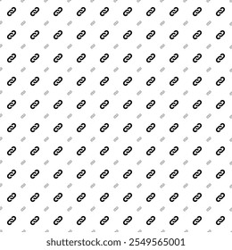 Square seamless background pattern from geometric shapes are different sizes and opacity. The pattern is evenly filled with big black chain symbols. Vector illustration on white background