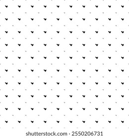 Square seamless background pattern from geometric shapes are different sizes and opacity. The pattern is evenly filled with small black bird symbols. Vector illustration on white background