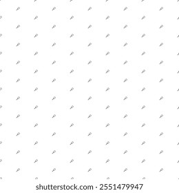 Square seamless background pattern from geometric shapes. The pattern is evenly filled with small black tennis racket symbols. Vector illustration on white background