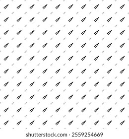 Square seamless background pattern from geometric shapes are different sizes and opacity. The pattern is evenly filled with big black pliers symbols. Vector illustration on white background