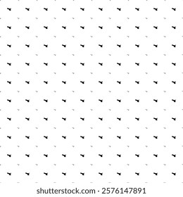 Square seamless background pattern from geometric shapes are different sizes and opacity. The pattern is evenly filled with small black angle grinder symbols. Vector illustration on white background