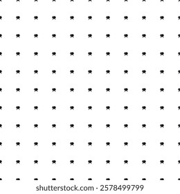 Square seamless background pattern from geometric shapes. The pattern is evenly filled with small black crossed ping pong rackets symbols. Vector illustration on white background