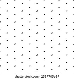 Square seamless background pattern from geometric shapes. The pattern is evenly filled with small black frog symbols. Vector illustration on white background