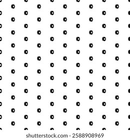 Square seamless background pattern from geometric shapes. The pattern is evenly filled with black 3D printing filament symbols. Vector illustration on white background