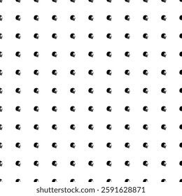 Square seamless background pattern from geometric shapes. The pattern is evenly filled with black lion head icons. Vector illustration on white background