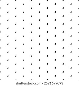 Square seamless background pattern from geometric shapes. The pattern is evenly filled with small black cat icons. Vector illustration on white background