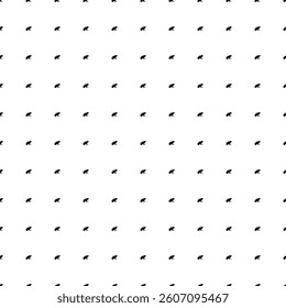 Square seamless background pattern from geometric shapes. The pattern is evenly filled with small black frog symbols. Vector illustration on white background