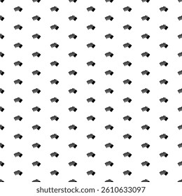 Square seamless background pattern from geometric shapes. The pattern is evenly filled with big black playing cards symbols. Vector illustration on white background