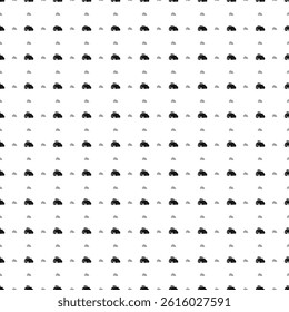 Square seamless background pattern from geometric shapes are different sizes and opacity. The pattern is evenly filled with black tractor symbols. Vector illustration on white background