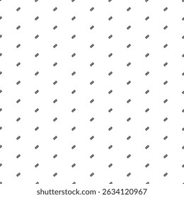Square seamless background pattern from geometric shapes. The pattern is evenly filled with small black chain symbols. Vector illustration on white background