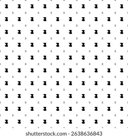Square seamless background pattern from geometric shapes are different sizes and opacity. The pattern is evenly filled with black sanding machine symbols. Vector illustration on white background